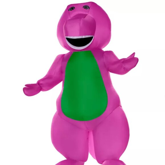Adult Barney Inflatable Costume - Worn Once O/S - Picture 2 of 4